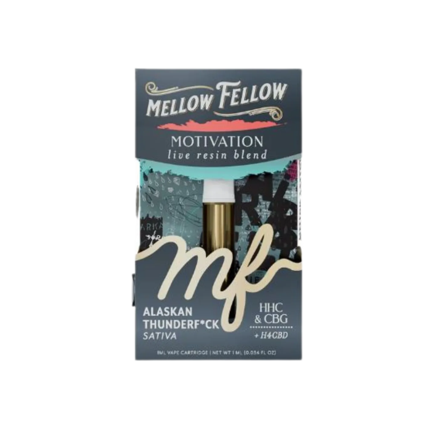 Mellow Fellow 1ml Live Resin Vape Cartridge - Alaska Thunderf*ck (Sativa)